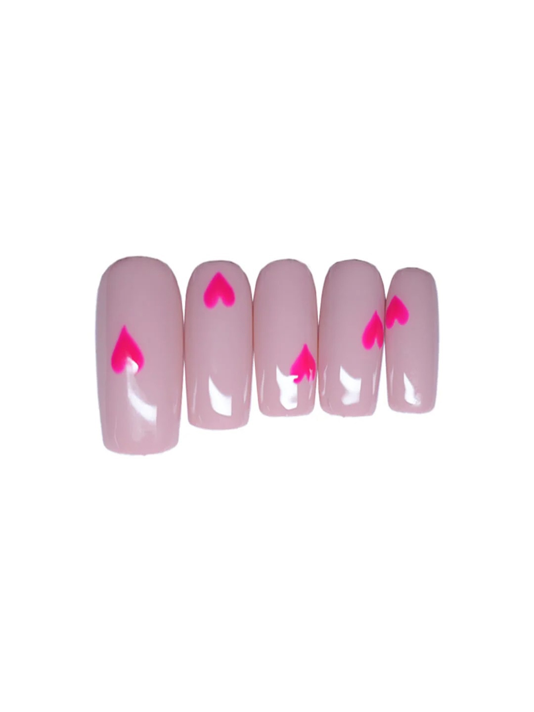 

SOEZI Set Of 5 Short Square Shape Nail Art - 80 g, Pink