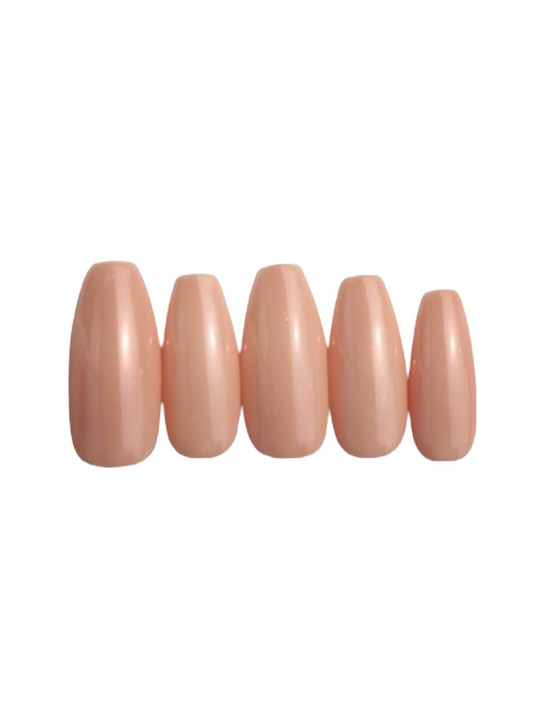 

SOEZI Set Of 5 Press On Artificial Nails - Pastel Base, Pink