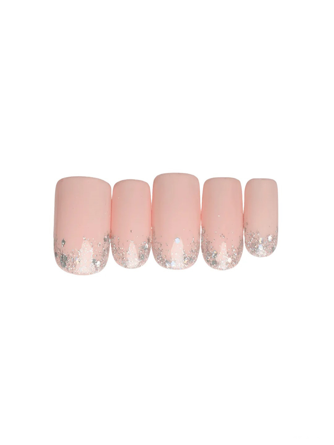 

SOEZI Set Of 5 Press On Artificial Nails - Pink