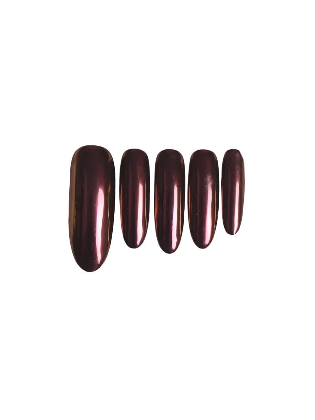 

SOEZI Set Of 5 Press On Artificial Nails - Vixen, Burgundy