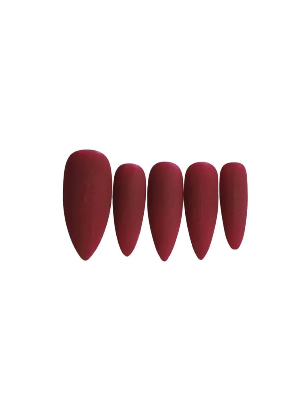 

SOEZI Set Of 24 Stick On Artificial Nails - Pink, Maroon