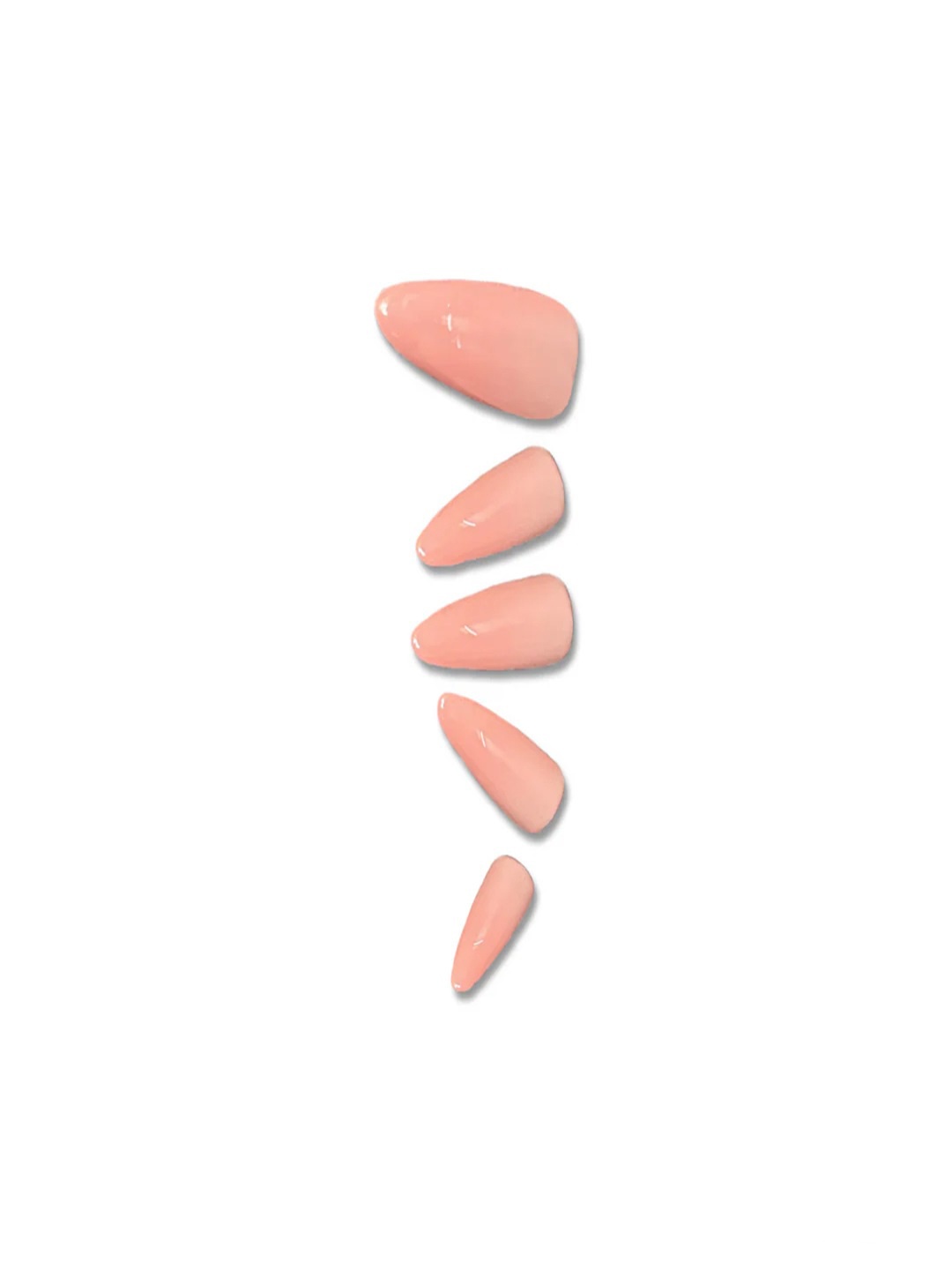 

SOEZI Set Of 5 Press On Artificial Nails - Almost Nude