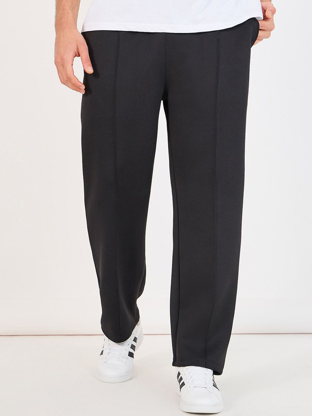 

Styli Relaxed Fit Track Pants, Black