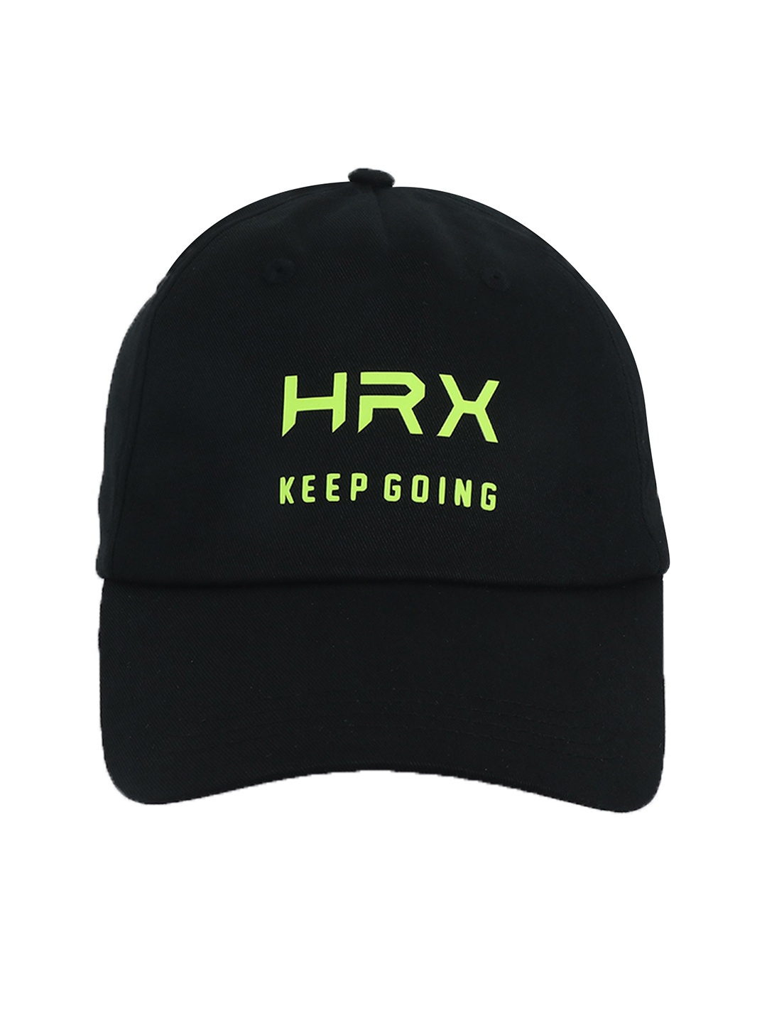 

HRX by Hrithik Roshan Unisex Printed Cotton Baseball Cap, Black