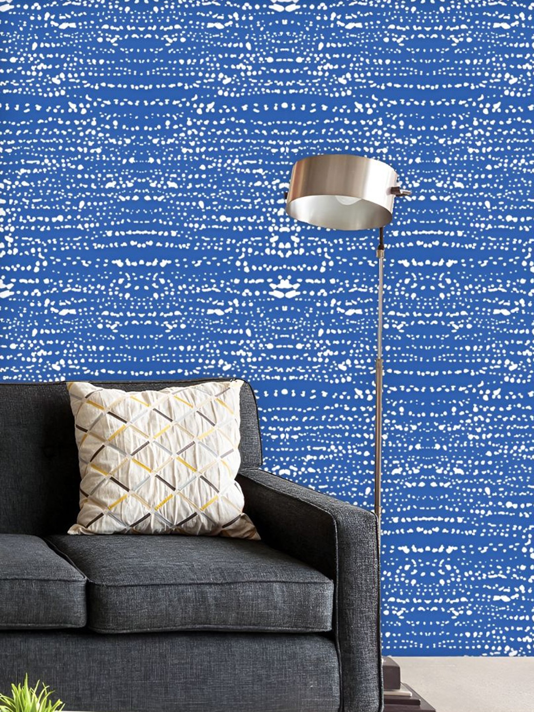 

ArtzFolio Printed UV-Resistant Anti-Bacterial Japanese Shibori Ikat Peel & Stick Wallpaper, Multi