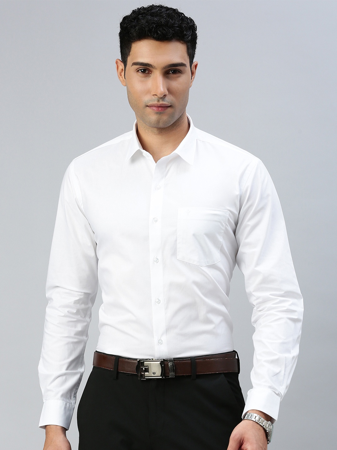 

Ramraj Men Opaque Formal Shirt, White