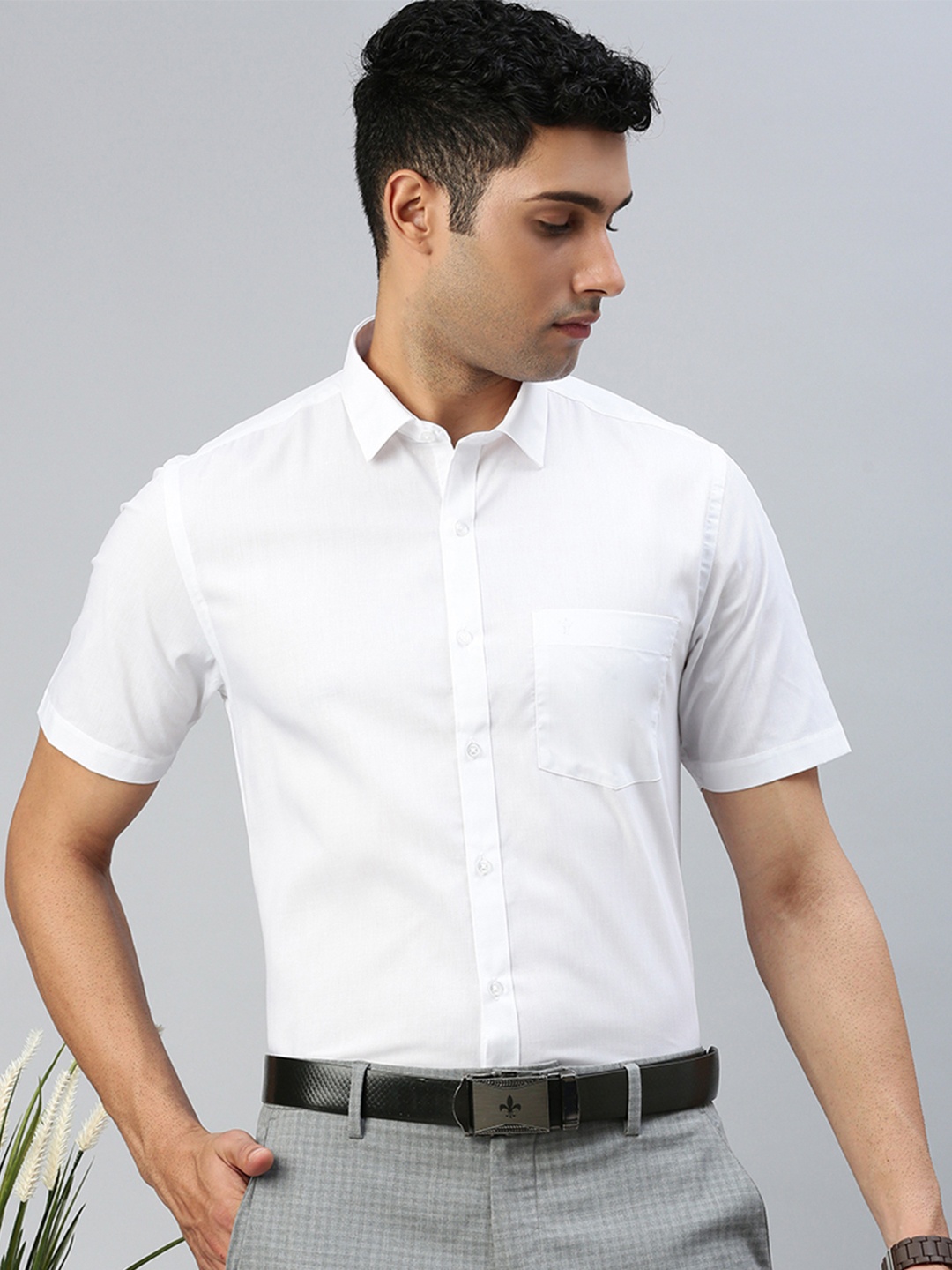 

Ramraj Men Opaque Formal Shirt, White