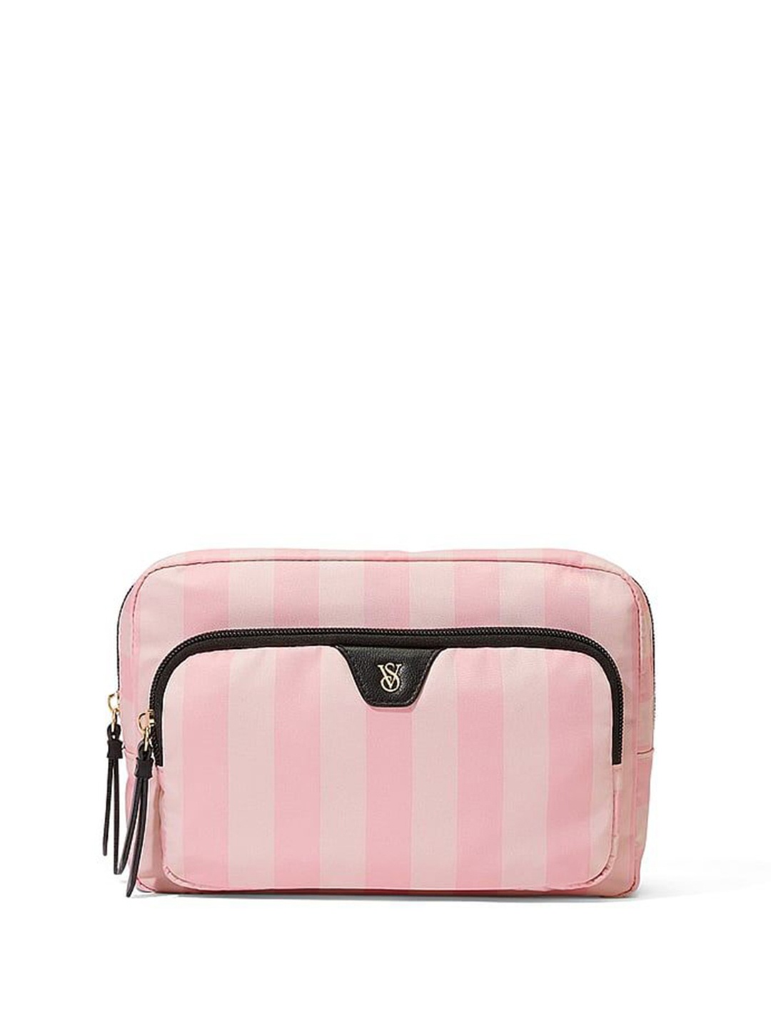 

Victoria's Secret Striped Pouch Travel Accessory, Pink