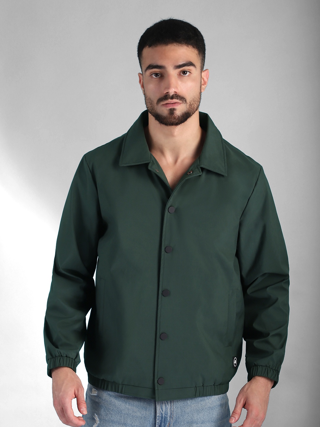 

Beyoung Men Woollen Tailored Jacket, Green