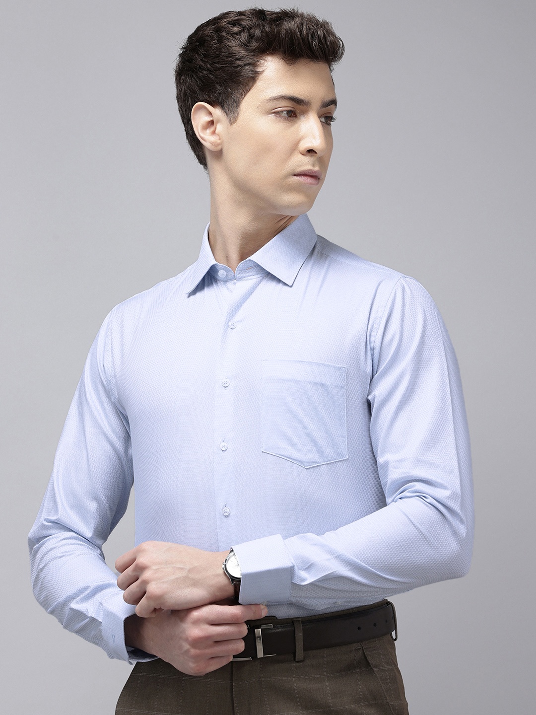 

Van Heusen Slim Fit Pure Cotton Formal Shirt, Blue