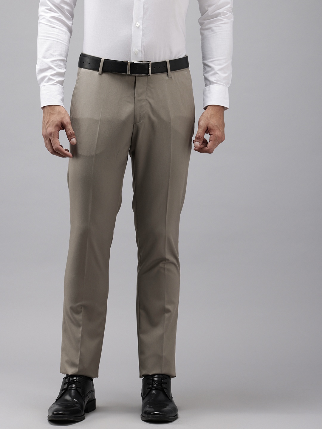 

Arrow Men Tailored Fit Formal Trousers, Brown