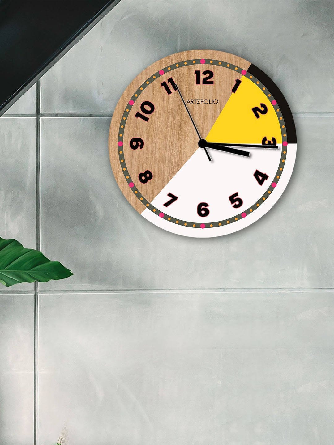 

ArtzFolio Multicoloured Printed Contemporary Wall Clock, Multi
