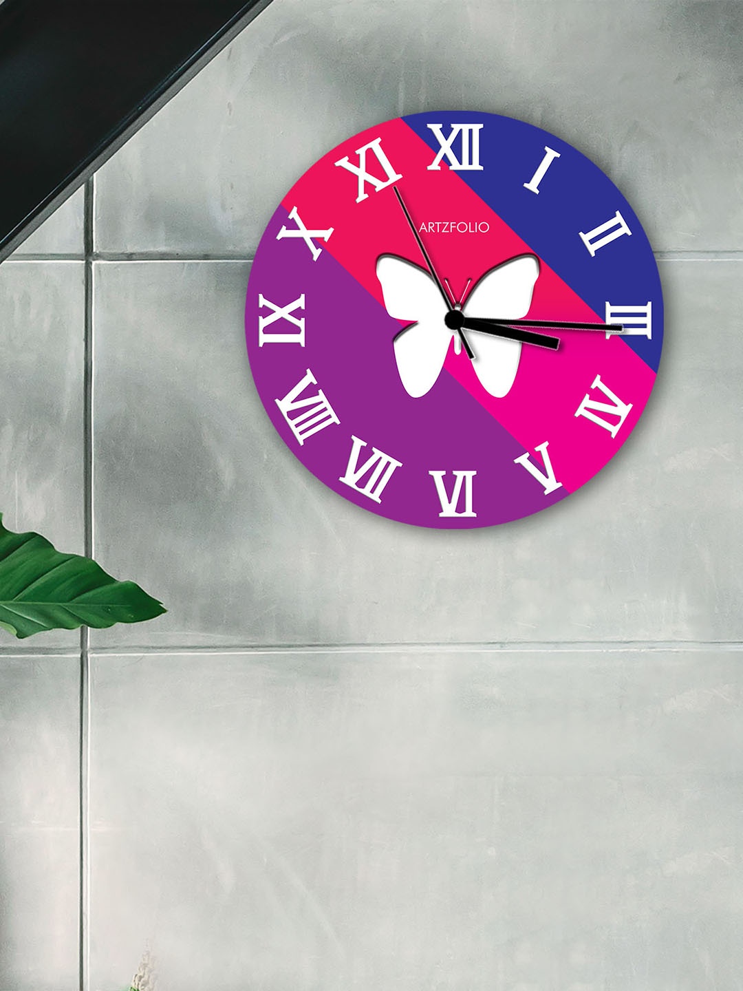 

ArtzFolio Multicoloured Printed Contemporary Wall Clock, Multi