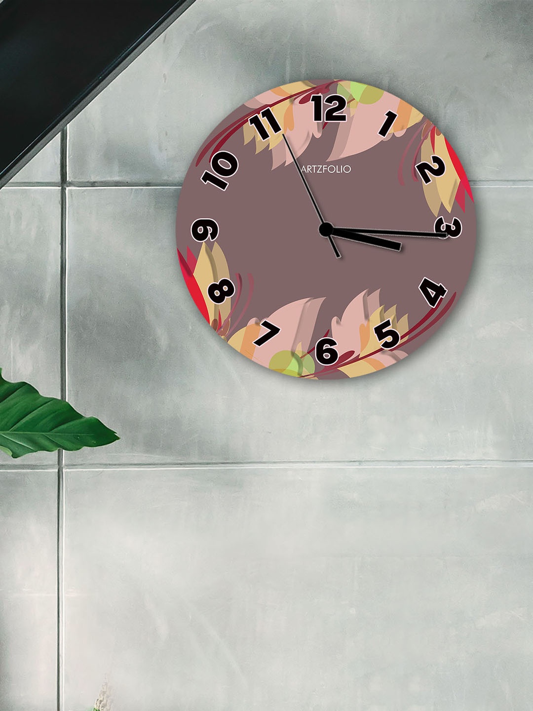 

ArtzFolio Multicoloured Printed Contemporary Wall Clock, Multi