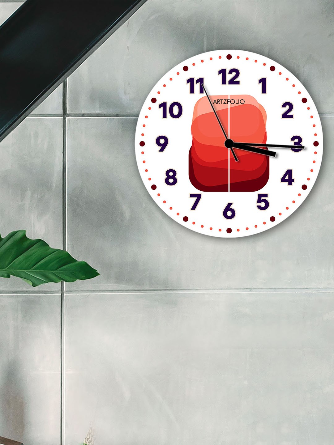

ArtzFolio Multicoloured Printed Contemporary Wall Clock, Multi