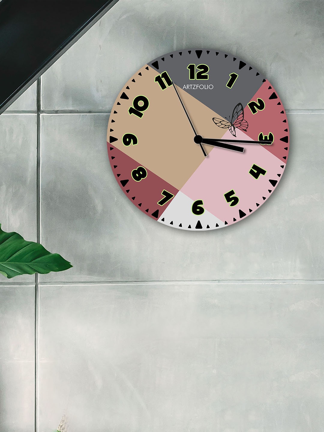 

ArtzFolio Multicoloured Printed Contemporary Wall Clock, Multi