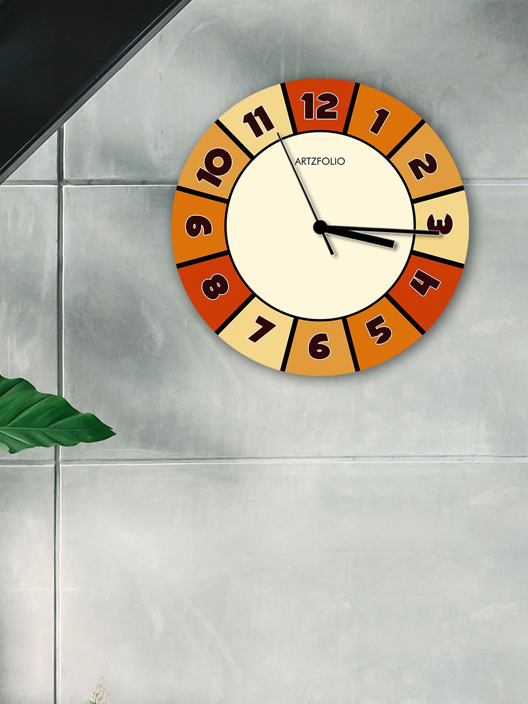 

ArtzFolio Multicoloured Printed Contemporary Wall Clock, Multi