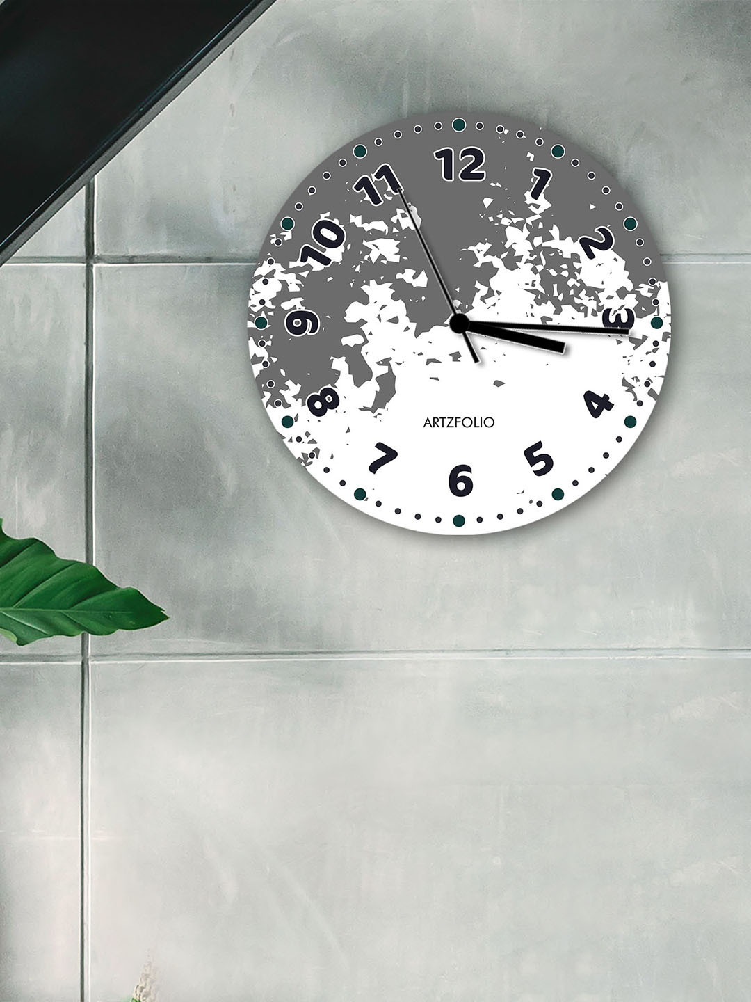

ArtzFolio Multicoloured Printed Contemporary Wall Clock, Multi