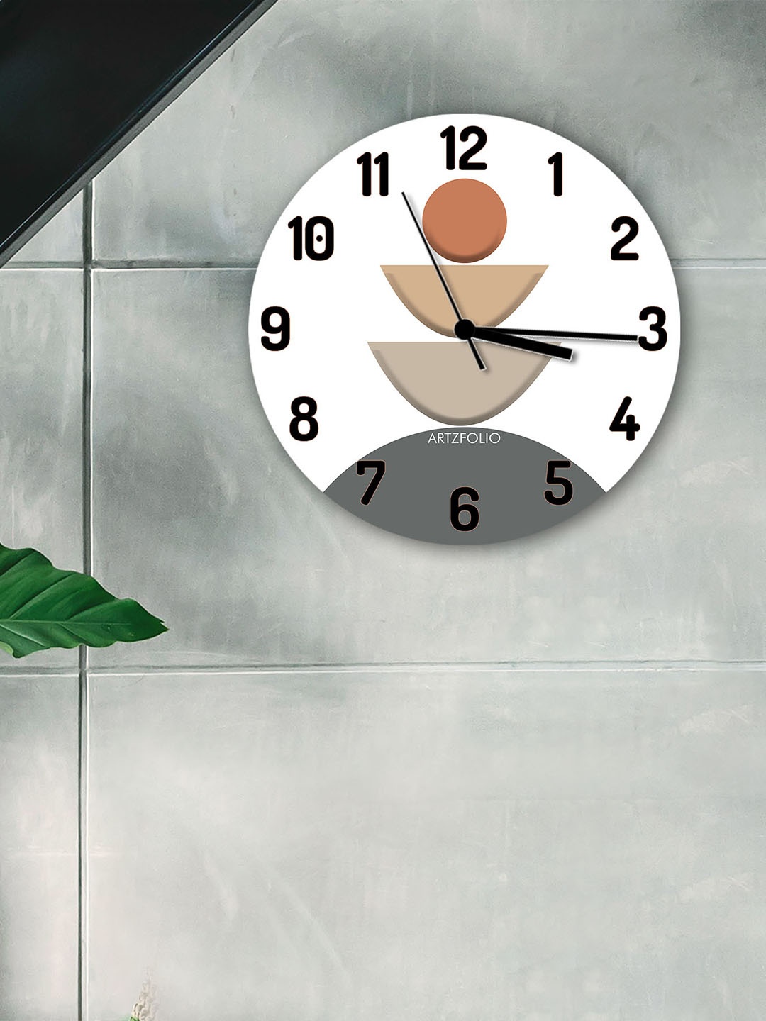 

ArtzFolio Multicoloured Printed Contemporary Wall Clock, Multi