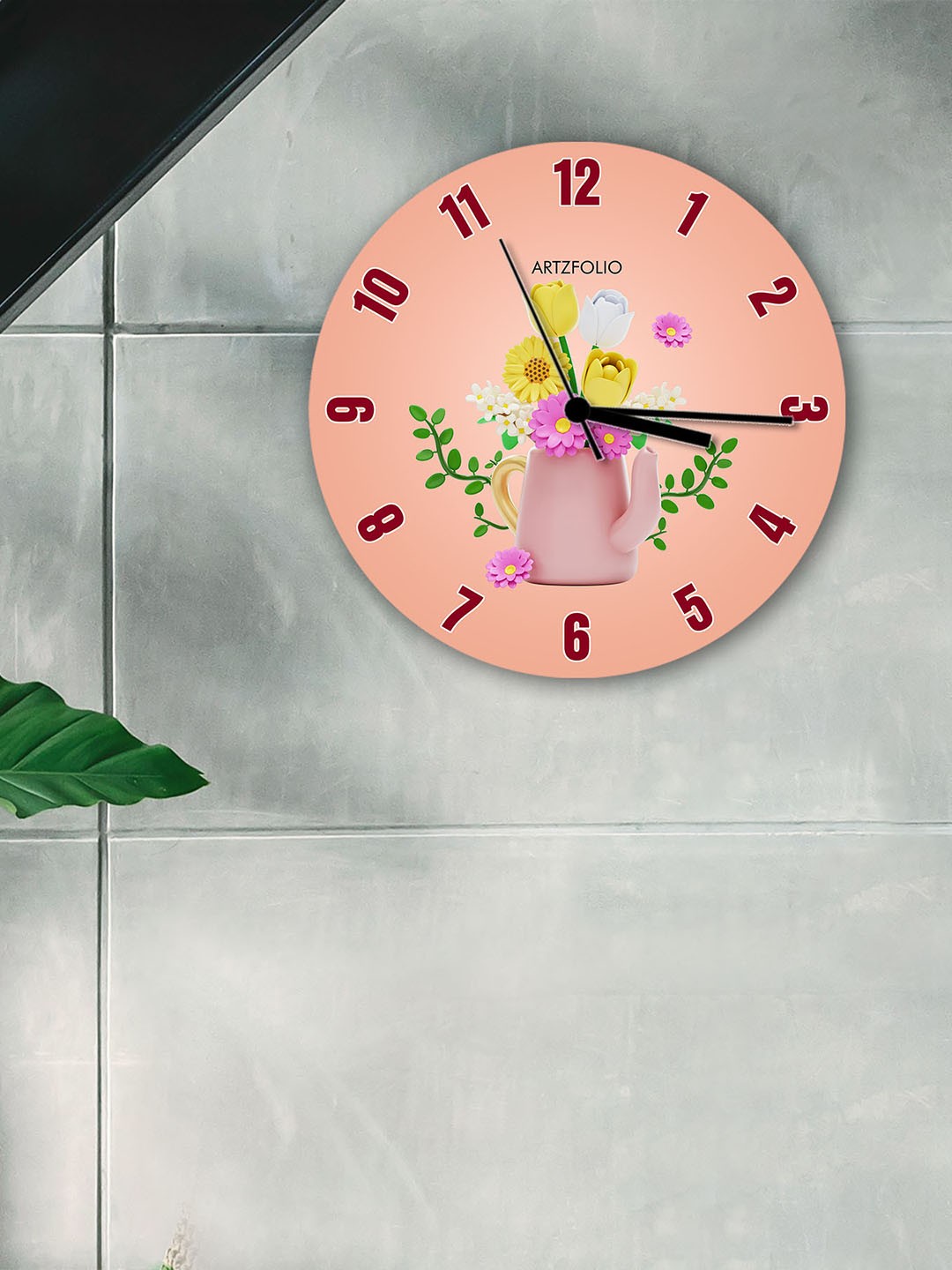 

ArtzFolio Multicoloured Printed Contemporary Wall Clock, Multi