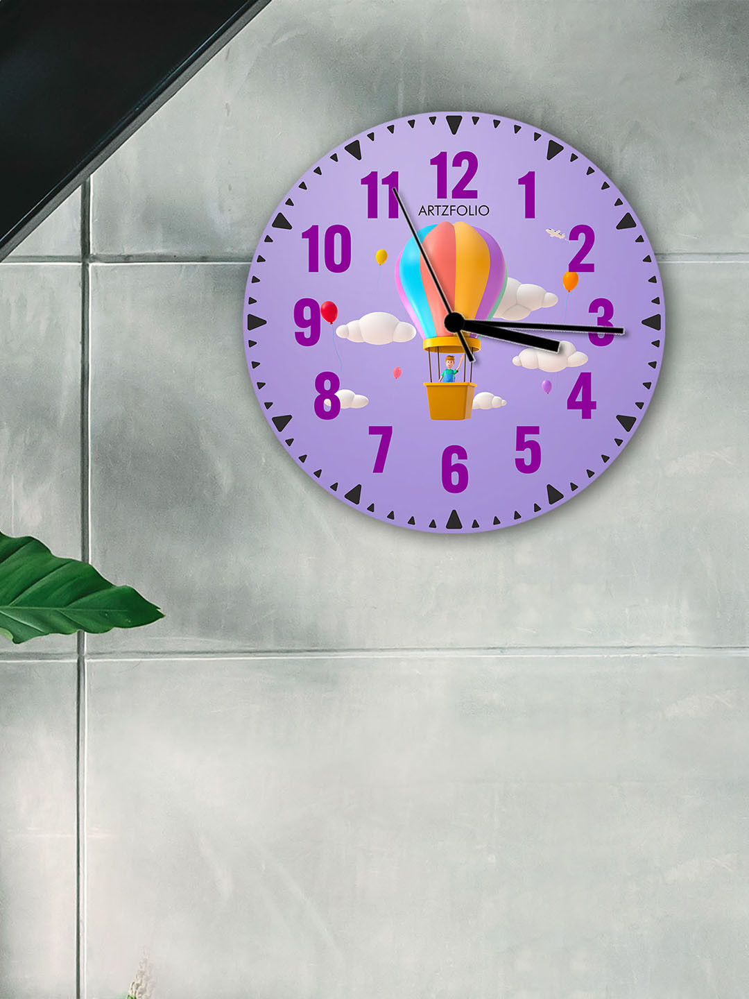 

ArtzFolio Multicoloured Printed Contemporary Wall Clock, Multi