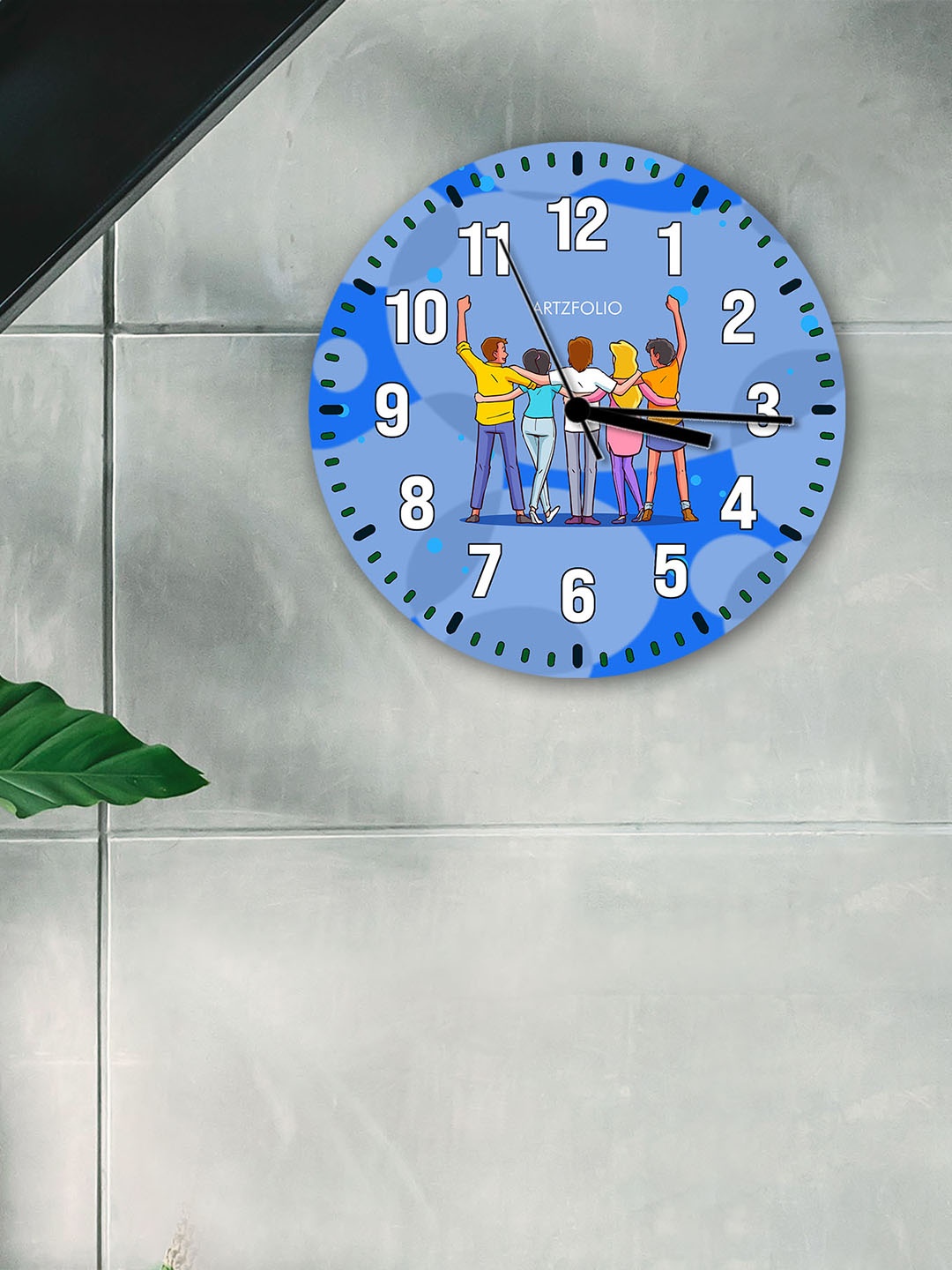 

ArtzFolio Multicoloured Printed Contemporary Wall Clock, Multi