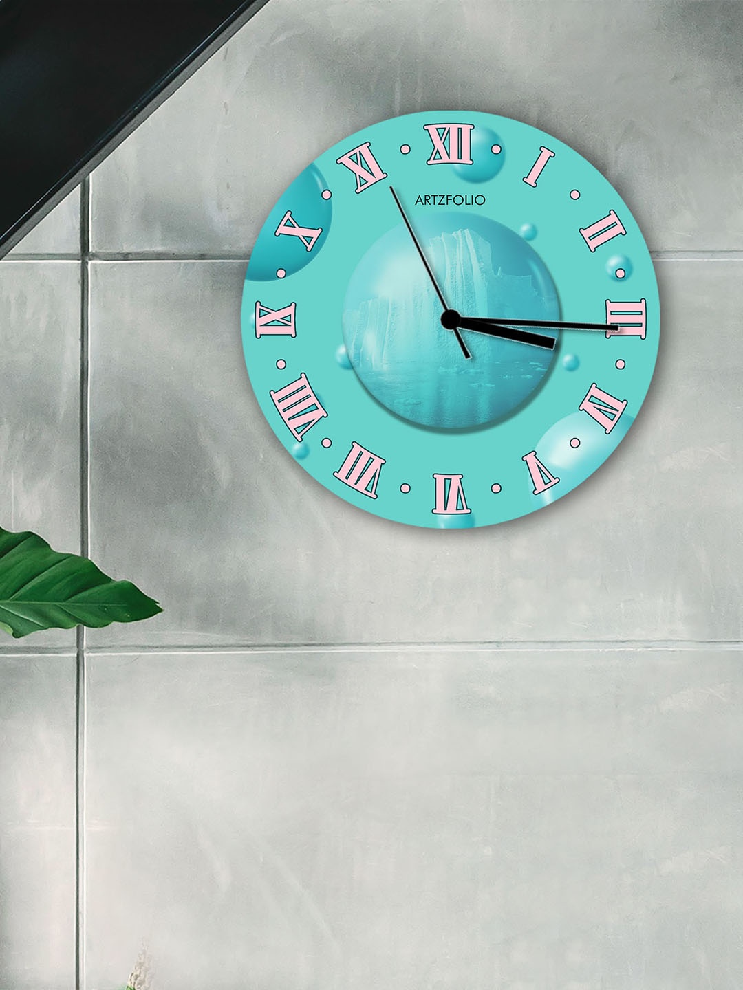 

ArtzFolio Multicoloured Printed Contemporary Wall Clock, Multi