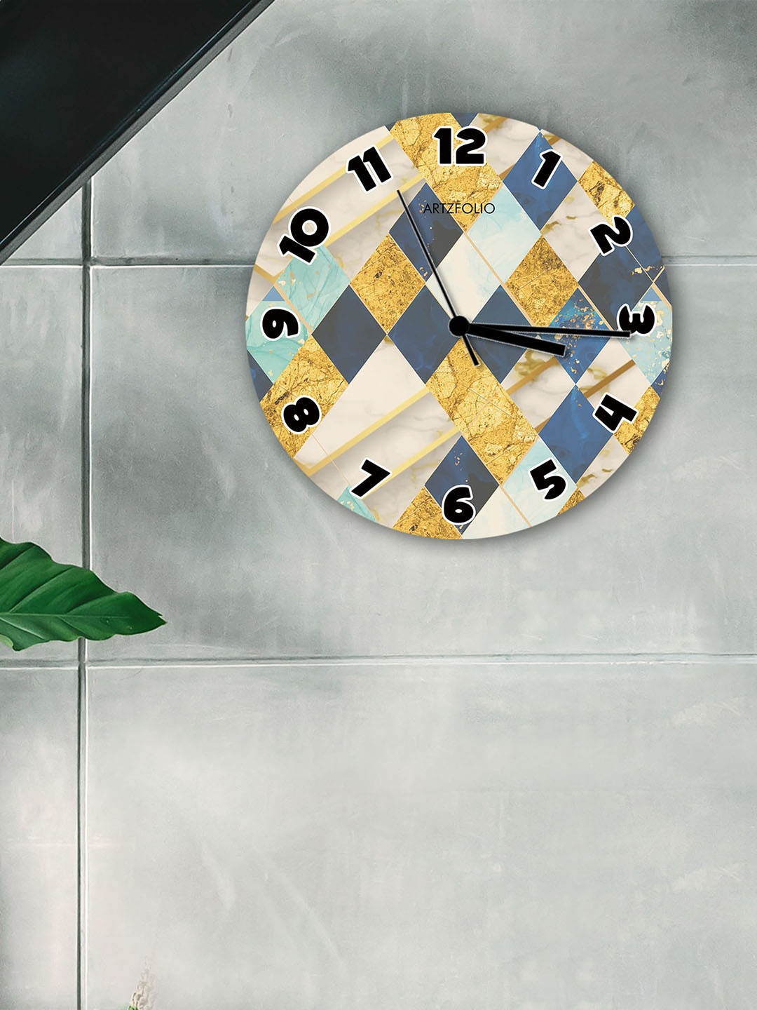 

ArtzFolio Multicoloured Printed Contemporary Wall Clock, Multi