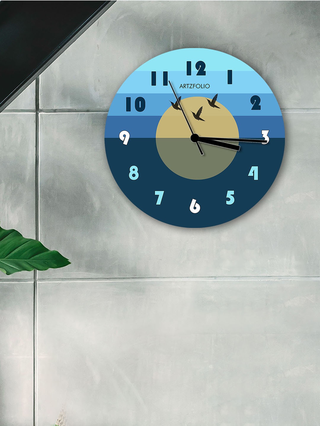 

ArtzFolio Multicoloured Printed Contemporary Wall Clock, Multi