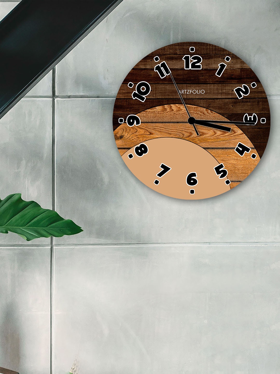 

ArtzFolio Multicoloured Printed Contemporary Wall Clock, Multi