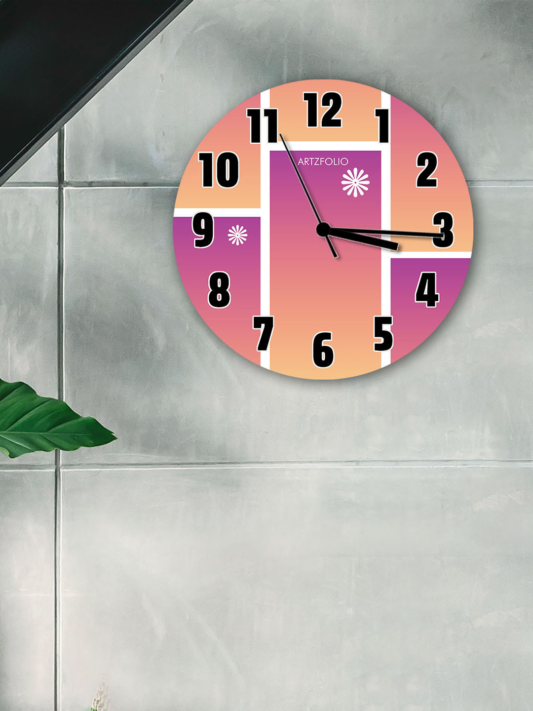 

ArtzFolio Multicoloured Printed Contemporary Wall Clock, Multi