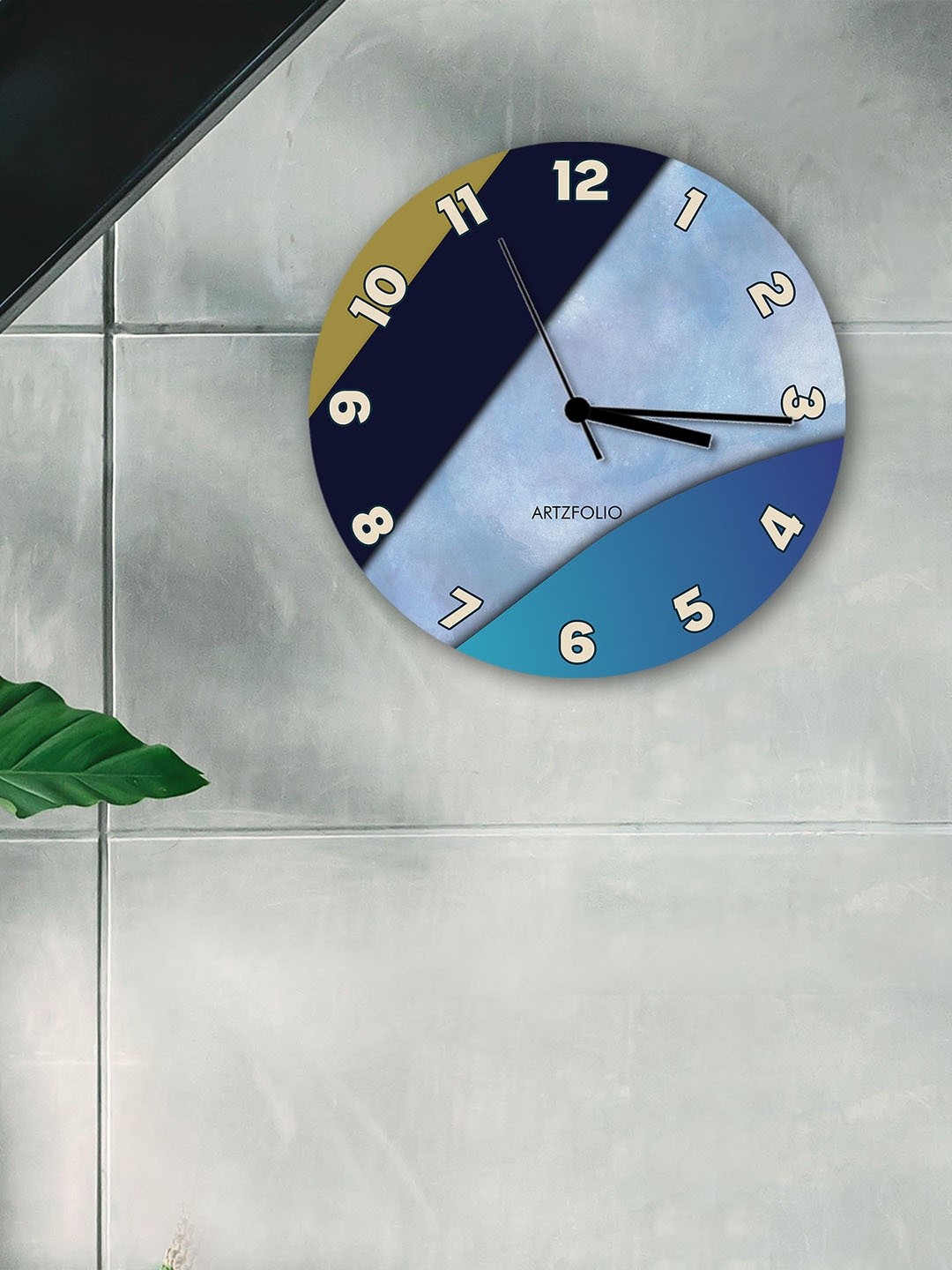 

ArtzFolio Multicoloured Printed Contemporary Wall Clock, Multi