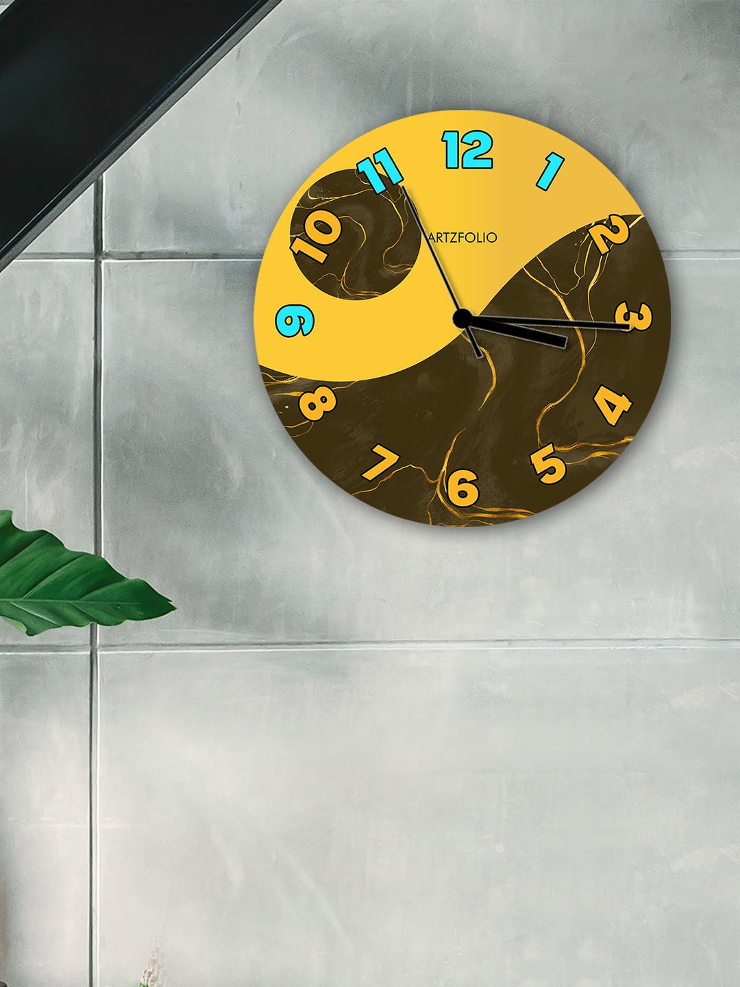 

ArtzFolio Multicoloured Printed Contemporary Wall Clock, Multi