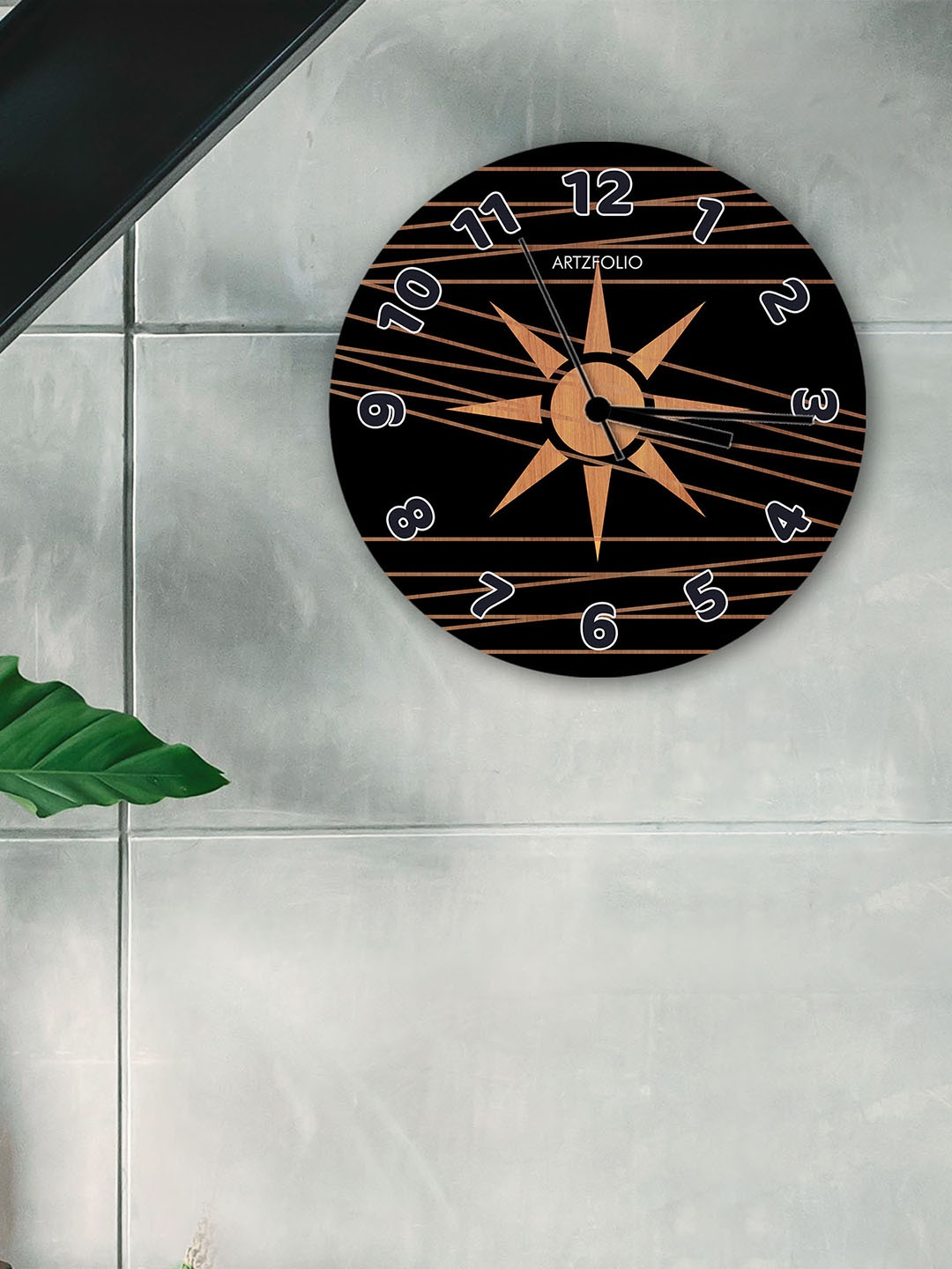 

ArtzFolio Multicoloured Printed Contemporary Wall Clock, Multi