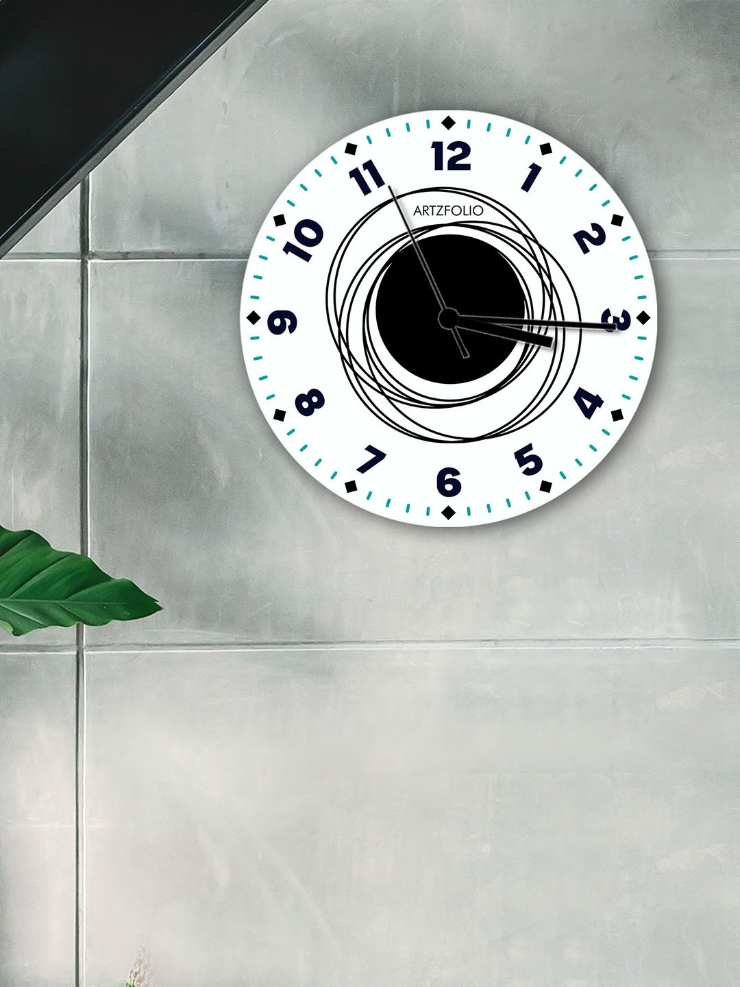 

ArtzFolio Multicoloured Printed Contemporary Wall Clock, Multi