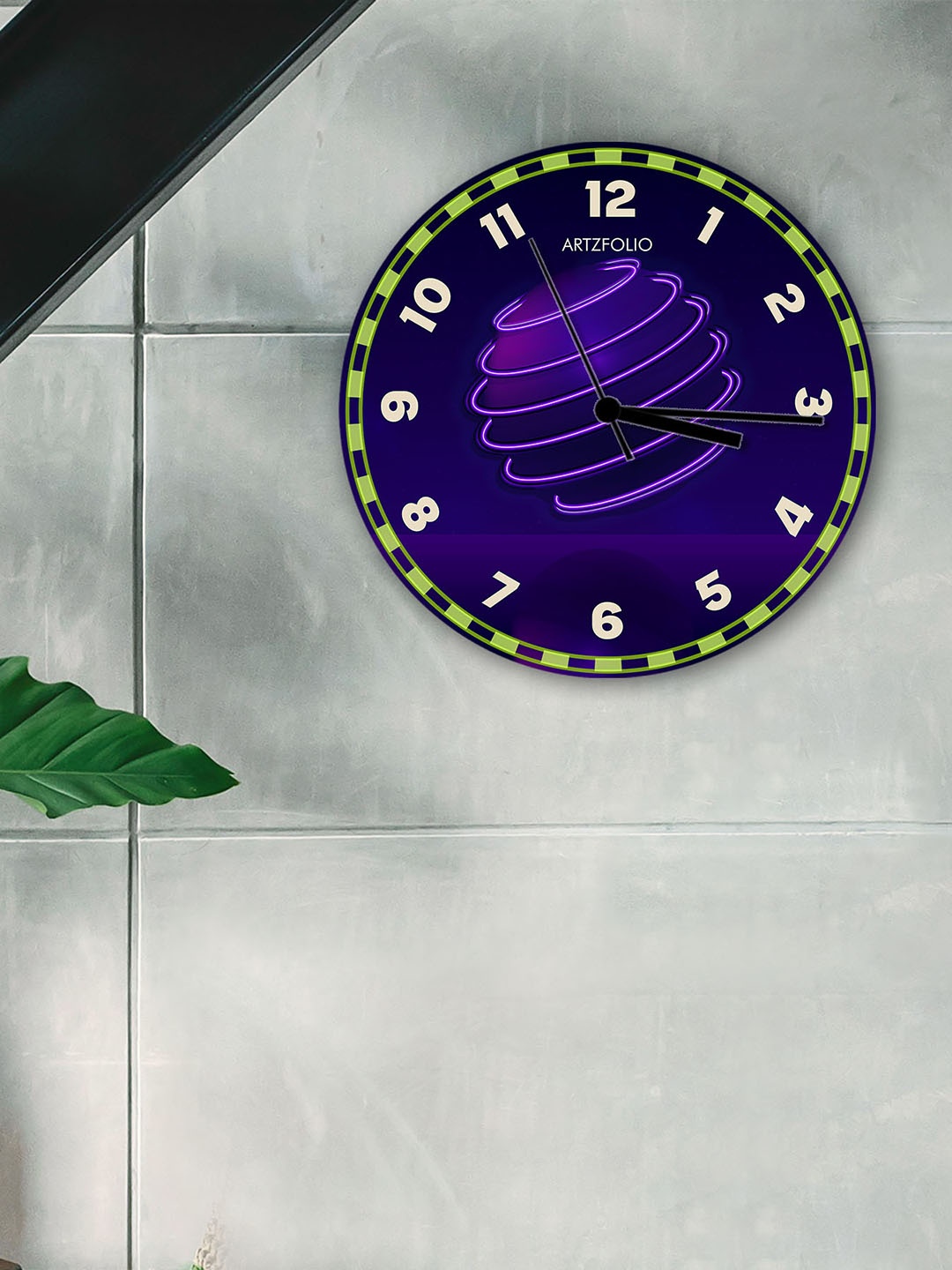 

ArtzFolio Multicoloured Printed Contemporary Wall Clock, Multi