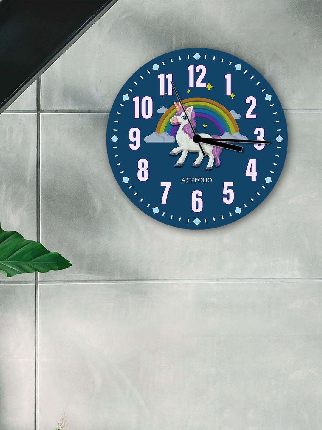 

ArtzFolio Multicoloured Printed Contemporary Wall Clock, Multi