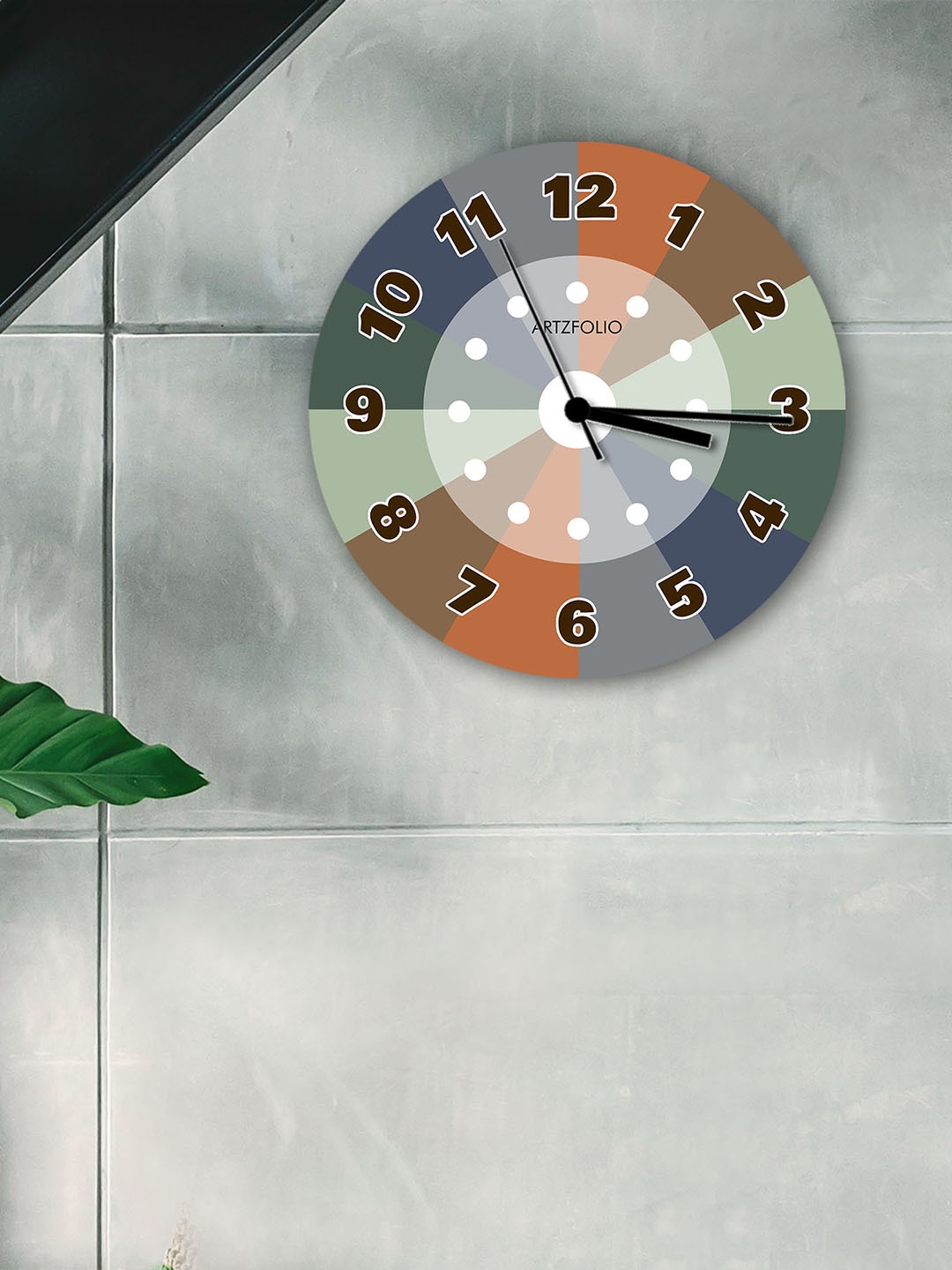 

ArtzFolio Multicoloured Printed Contemporary Wall Clock, Multi
