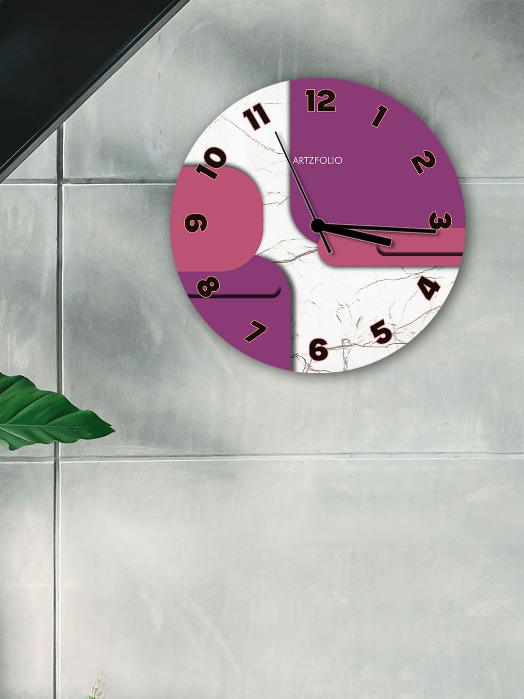 

ArtzFolio Multicoloured Printed Contemporary Wall Clock, Multi
