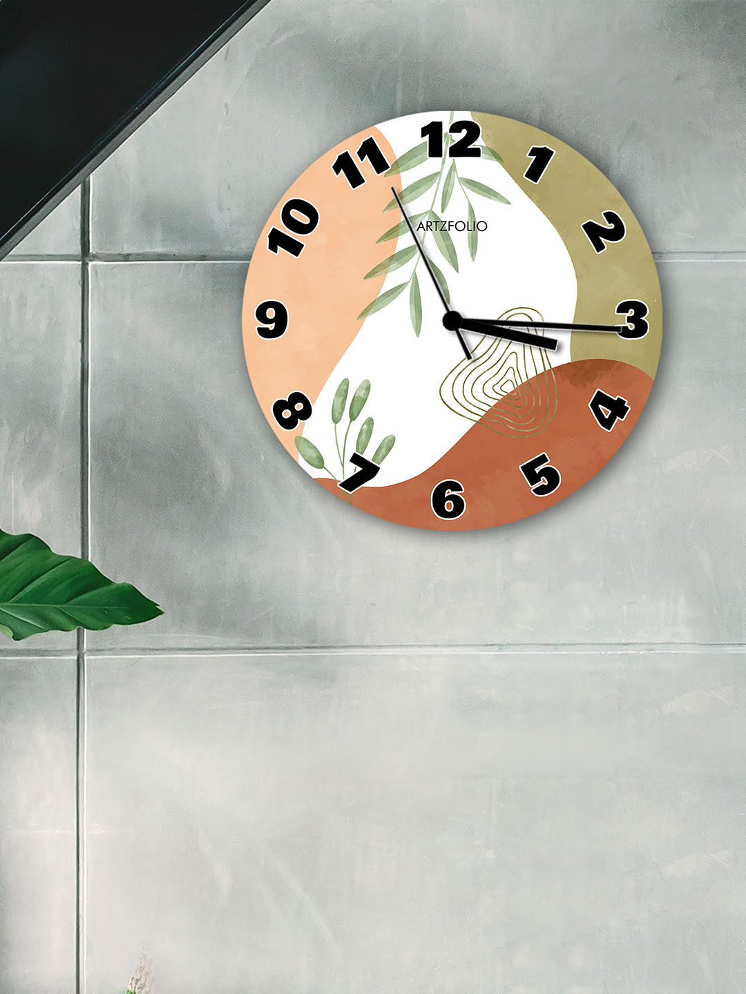 

ArtzFolio Multicoloured Printed Contemporary Wall Clock, Multi
