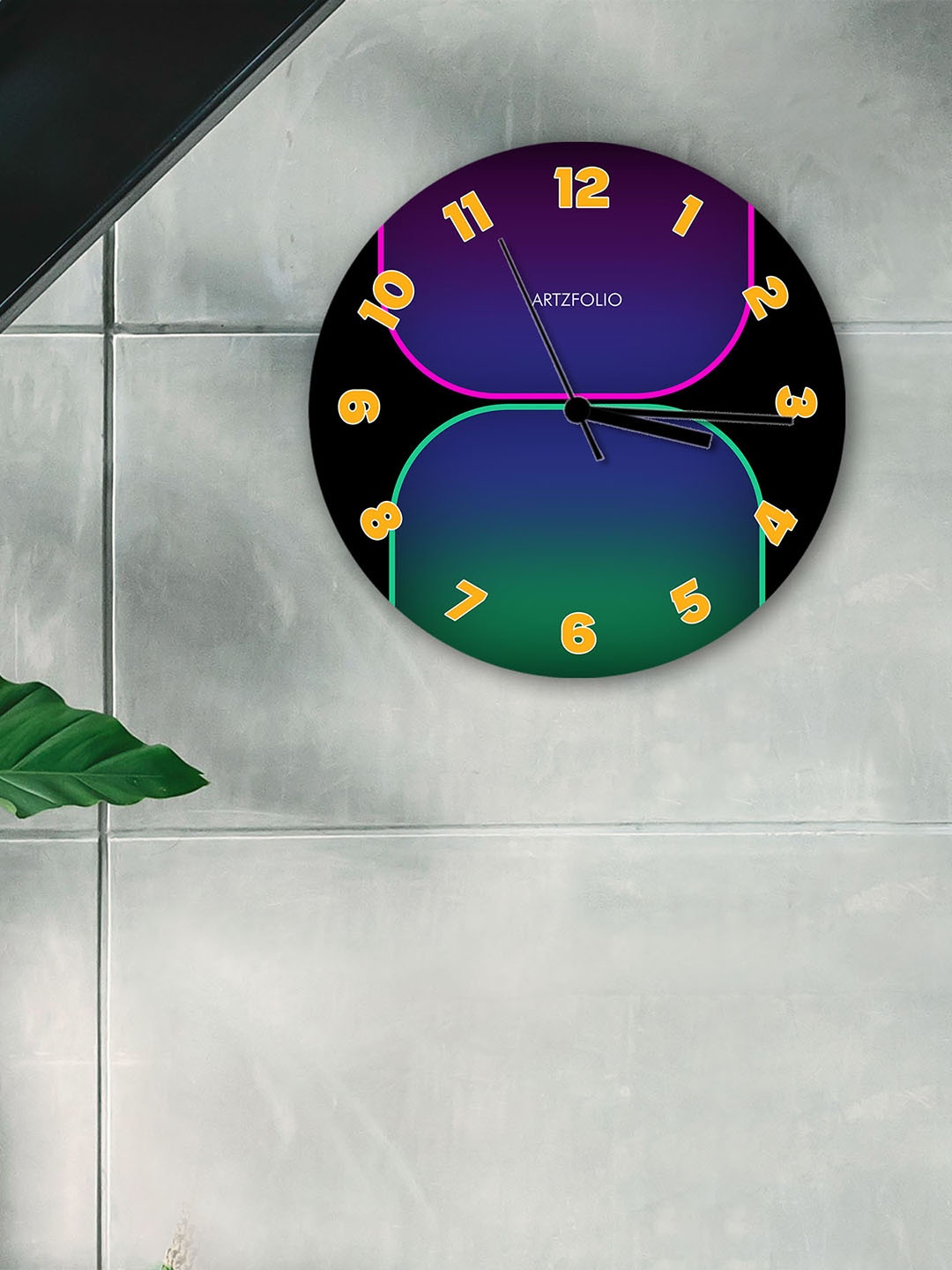

ArtzFolio Multicoloured Printed Contemporary Wall Clock, Multi
