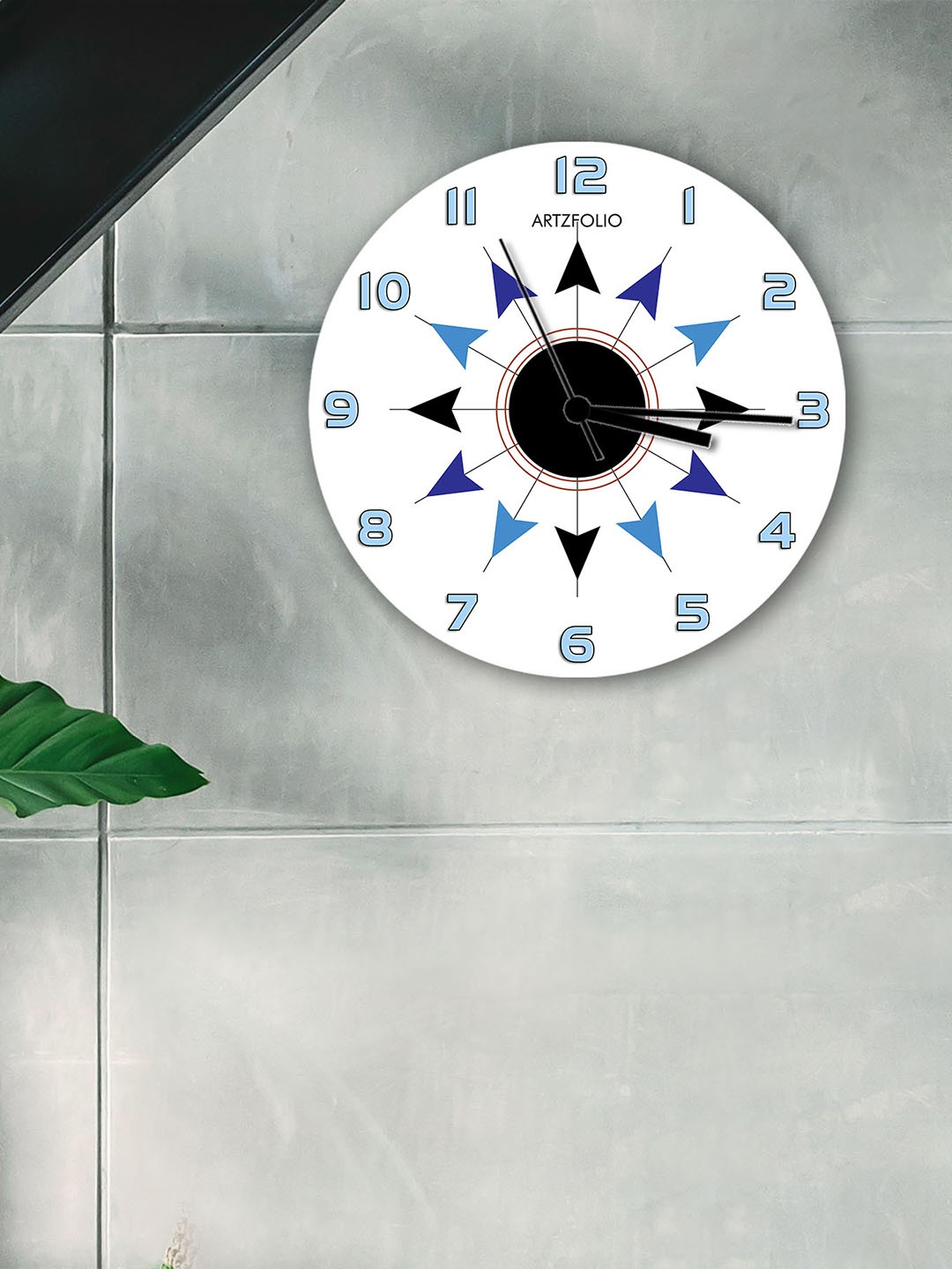 

ArtzFolio Multicoloured Printed Contemporary Wall Clock, Multi