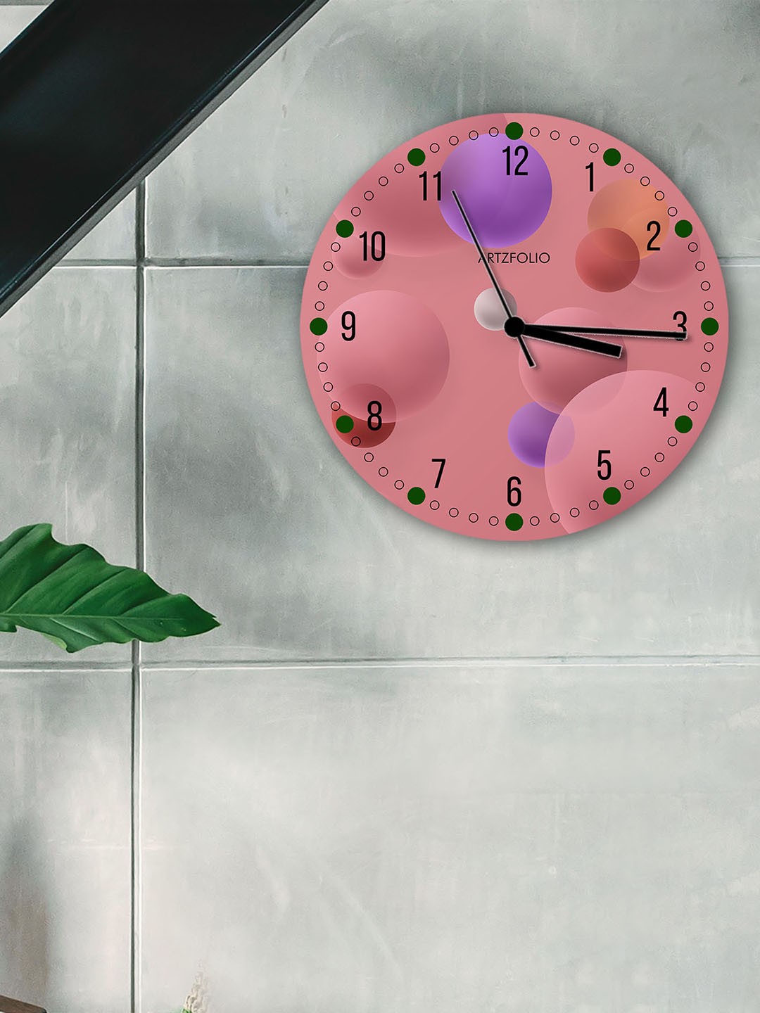 

ArtzFolio Multicoloured Printed Contemporary Wall Clock, Multi