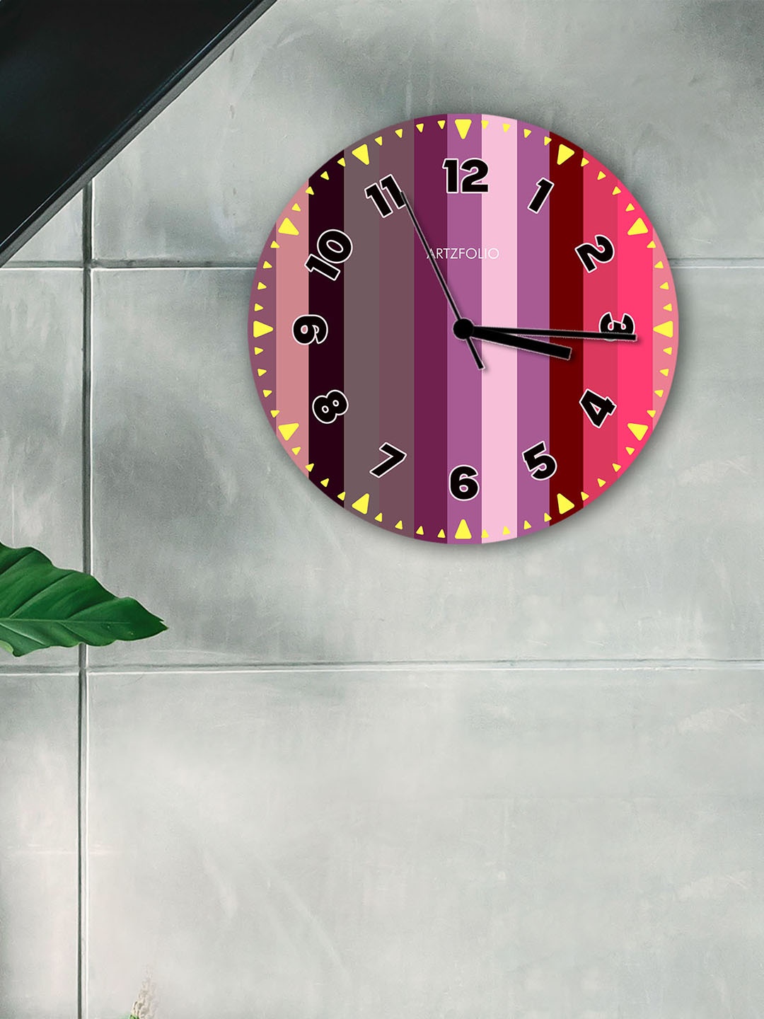 

ArtzFolio Multicoloured Printed Contemporary Wall Clock, Multi