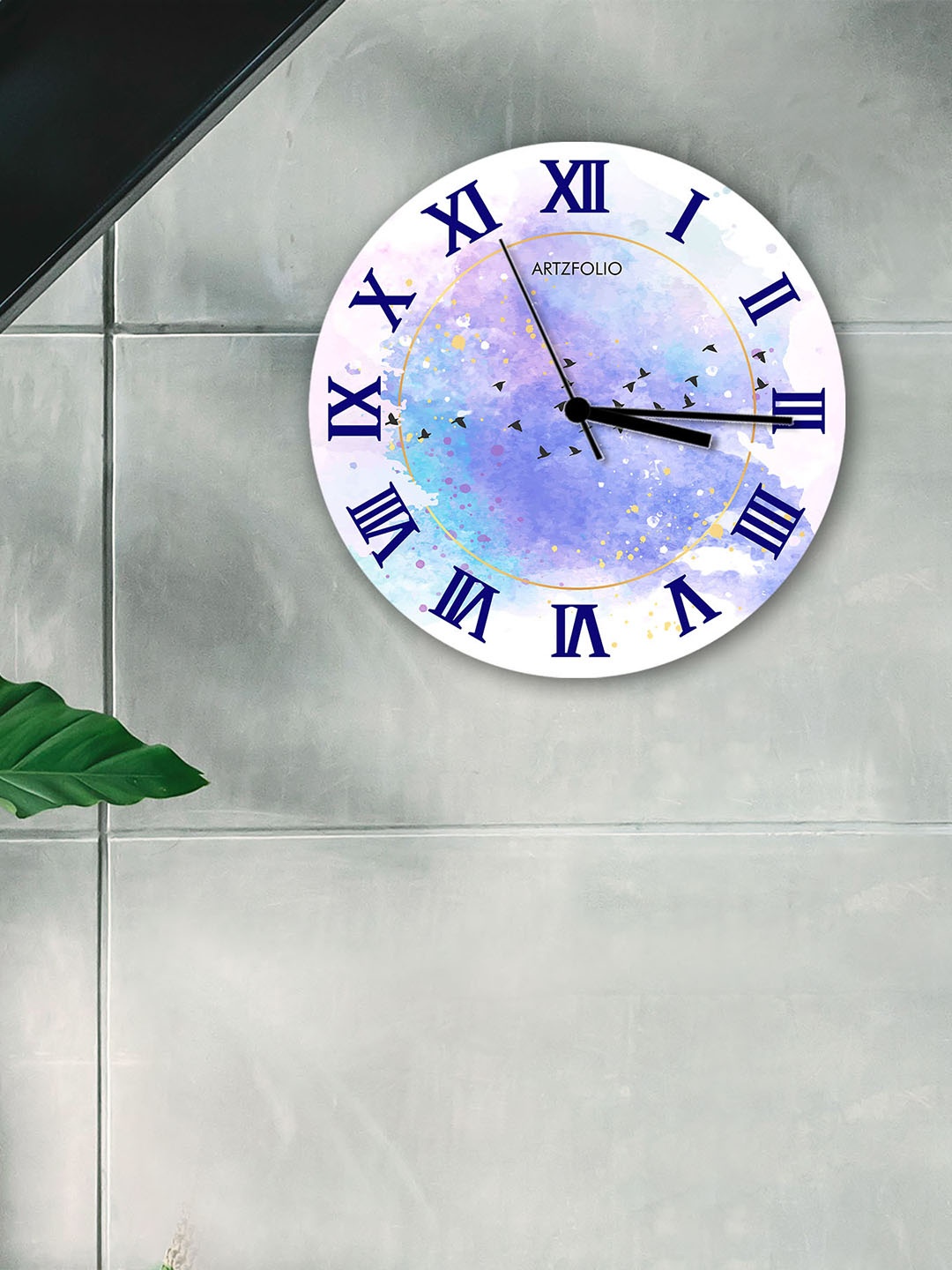 

ArtzFolio Multicoloured Printed Contemporary Wall Clock, Multi