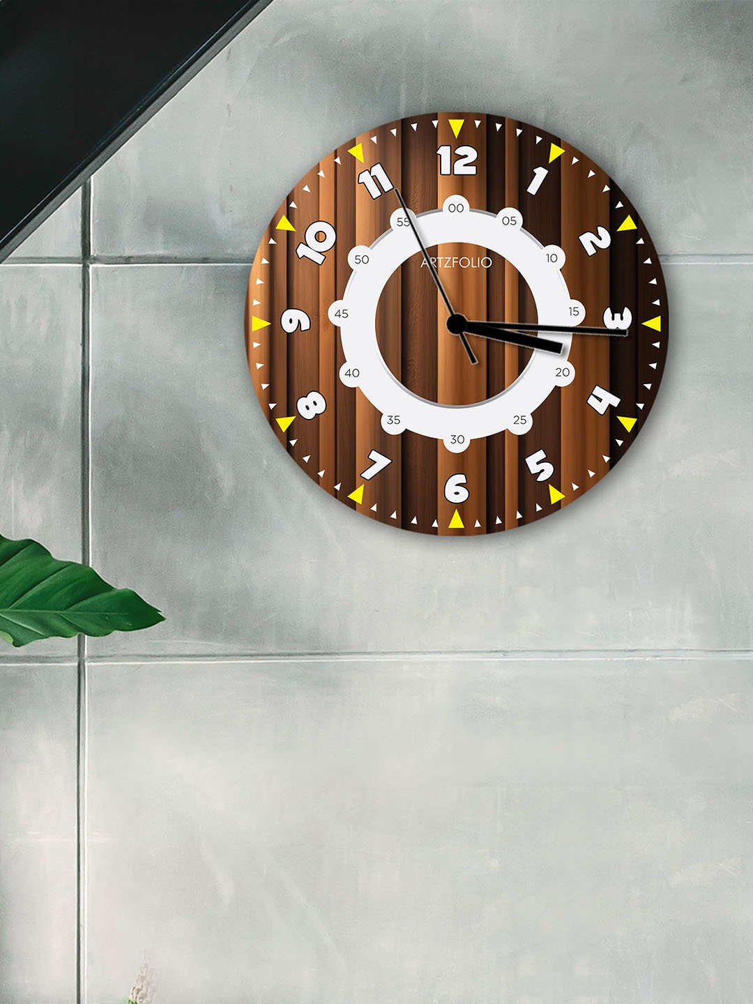 

ArtzFolio Multicoloured Printed Contemporary Wall Clock, Multi