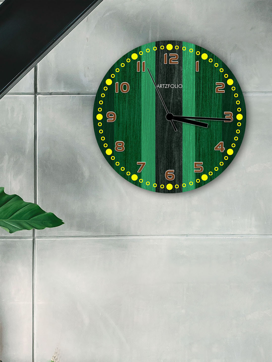 

ArtzFolio Multicoloured Printed Contemporary Wall Clock, Multi