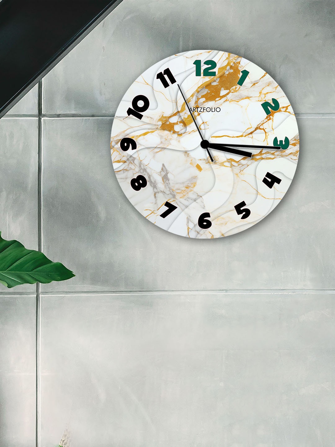 

ArtzFolio Multicoloured Printed Contemporary Wall Clock, Multi