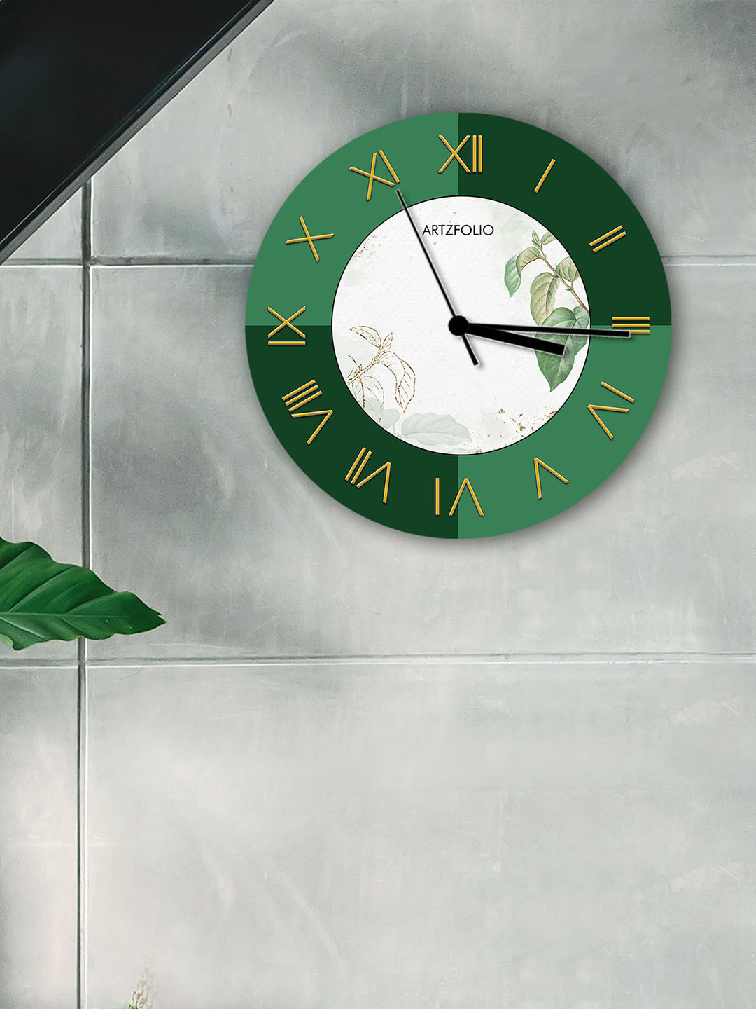 

ArtzFolio Multicoloured Printed Contemporary Wall Clock, Multi