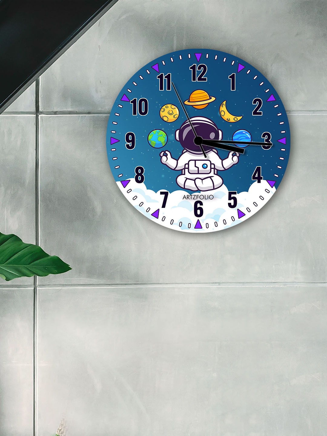 

ArtzFolio Multicoloured Printed Contemporary Wall Clock, Multi